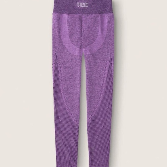 VS VICTORIAS SECRET PINK SEAMLESS WORKOUT PANT TIGHT LEGGING SWEATS AMETHYST S - Picture 6 of 7